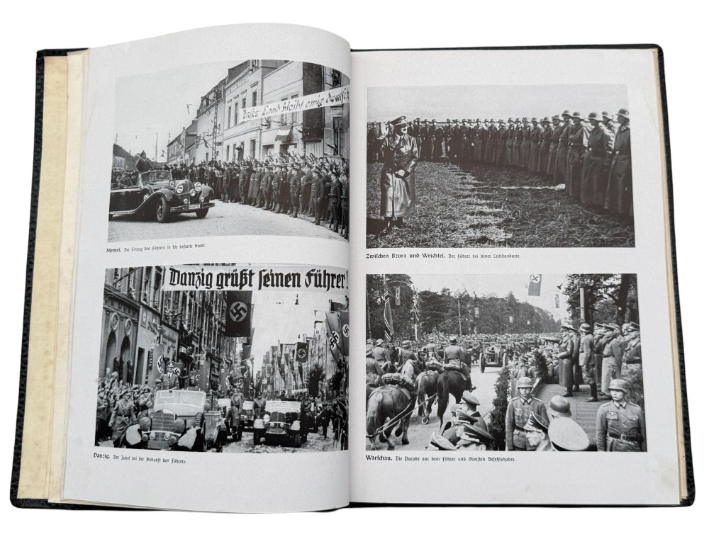 Original WWII German Ehren-Chronik 1939 Wehrmacht Honor Chronicle with Award Entry - Afbeelding 11
