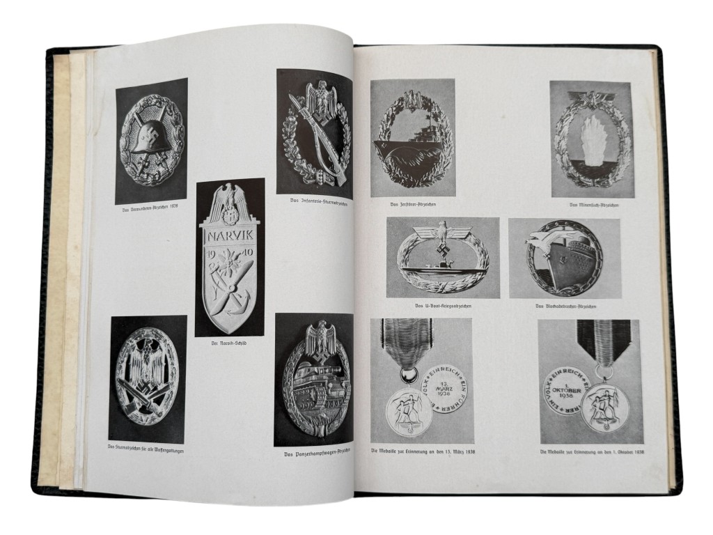 Original WWII German Ehren-Chronik 1939 Wehrmacht Honor Chronicle with Award Entry - Afbeelding 14