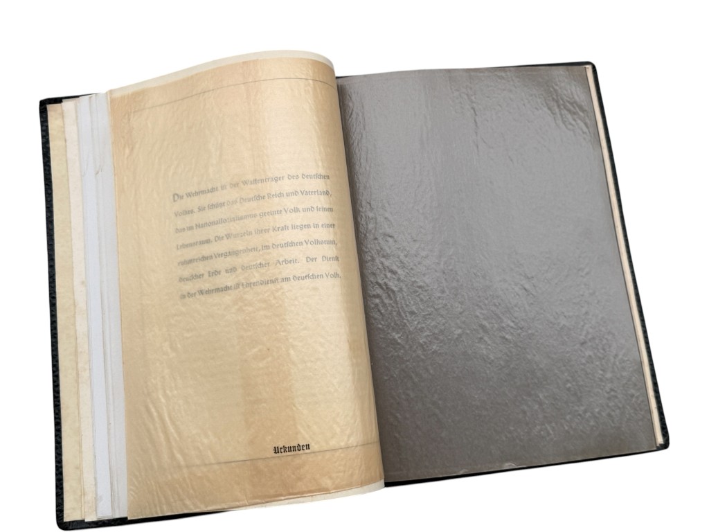 Original WWII German Ehren-Chronik 1939 Wehrmacht Honor Chronicle with Award Entry - Afbeelding 17