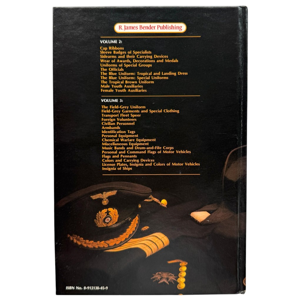 Die Kriegsmarine Uniforms & Traditions Reference Book John R. Angolia & Adolf Schlicht
