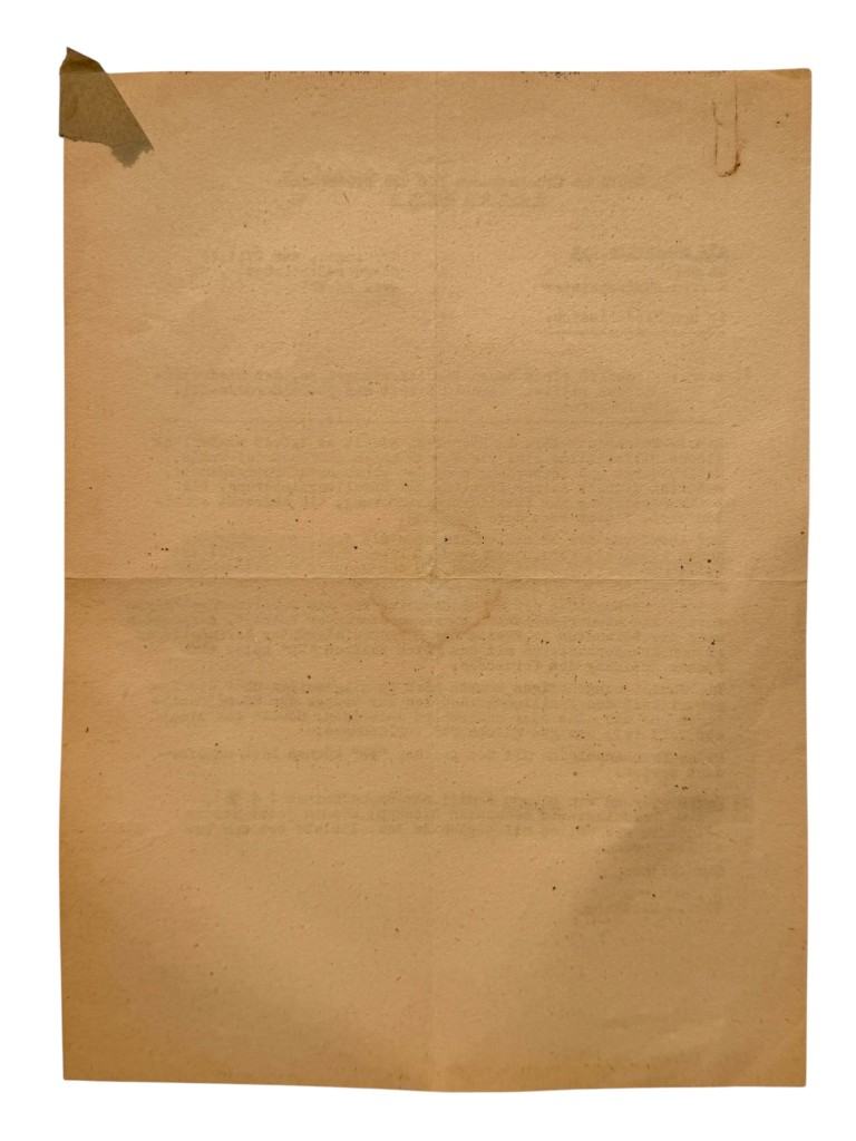 Original WWII Dutch Waffen-SS SS-Feldersatz-Btl. Hoogeveen Document Groningen 1945 - Afbeelding 4
