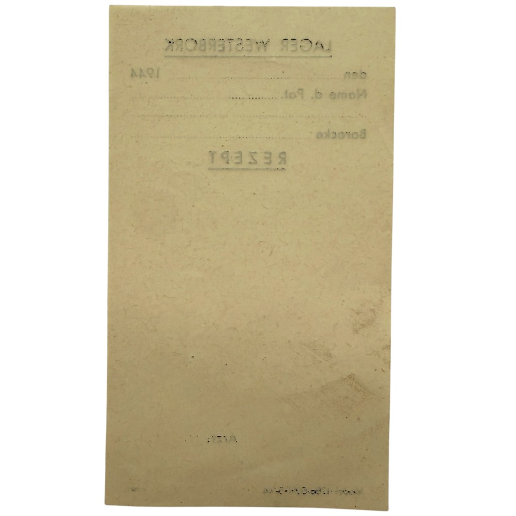 Original WWII Dutch ‘Durchgangslager’ Westerbork doctors recipe - Afbeelding 2