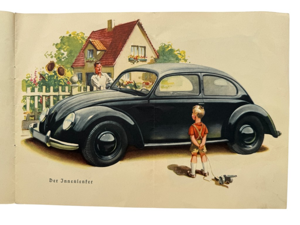 Original 1938 German KdF-Wagen Volkswagen Sales Brochure DAF Kraft durch Freude