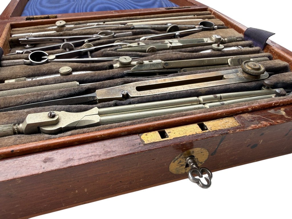 Original 1938 British Air Ministry RAF Drawing Instrument Set by Cooke Troughton & Simms - Afbeelding 6