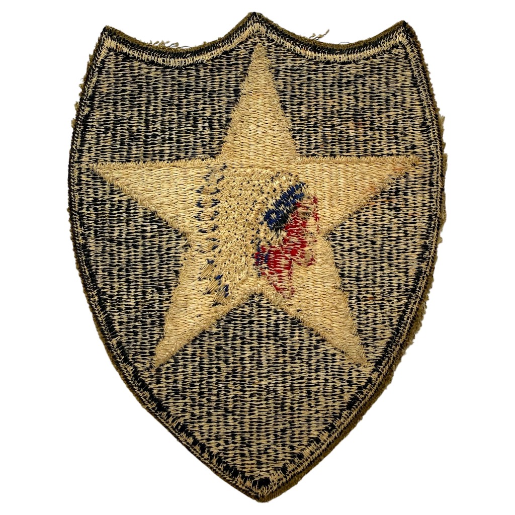 Original WWII US Army 2nd Infantry Division 'Indian Head' shoulder Patch