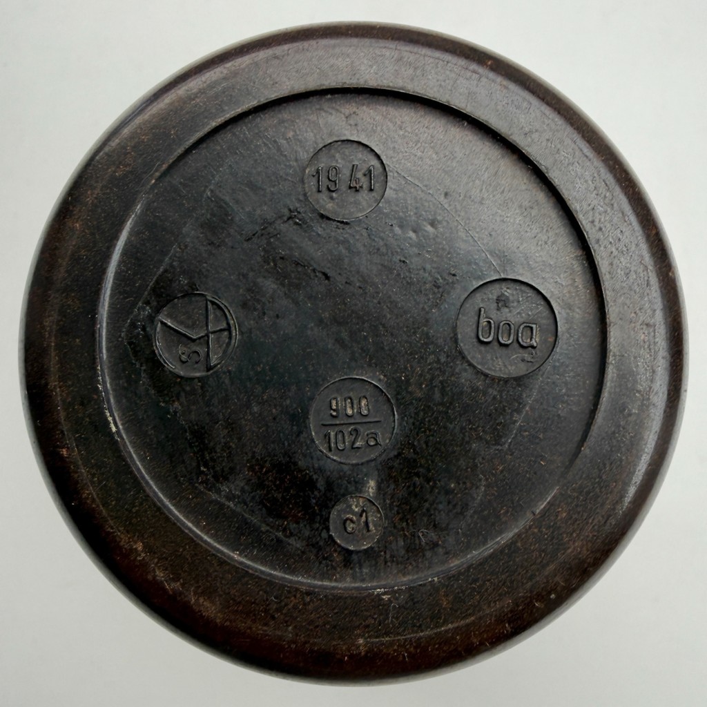 Original WWII German Bakelite Zünderbüchse 2L Fuze Container 1941 - Afbeelding 2