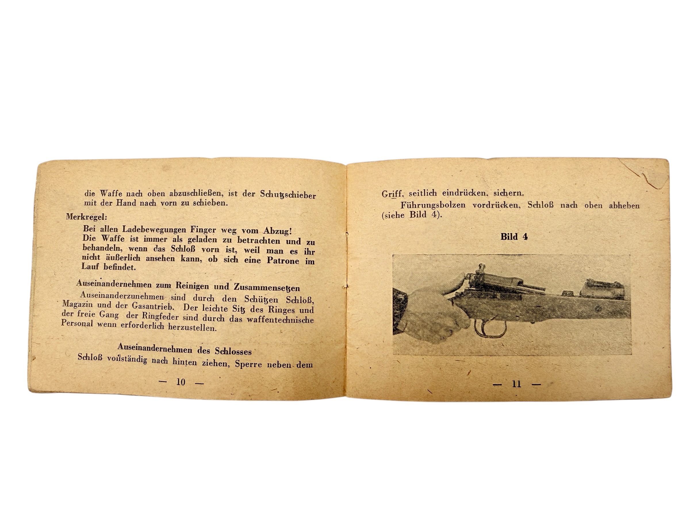 Original WWII German Karabiner 43 K43 Sniper Rifle 4x Scope Manual D 1865/2 1944 - Afbeelding 10