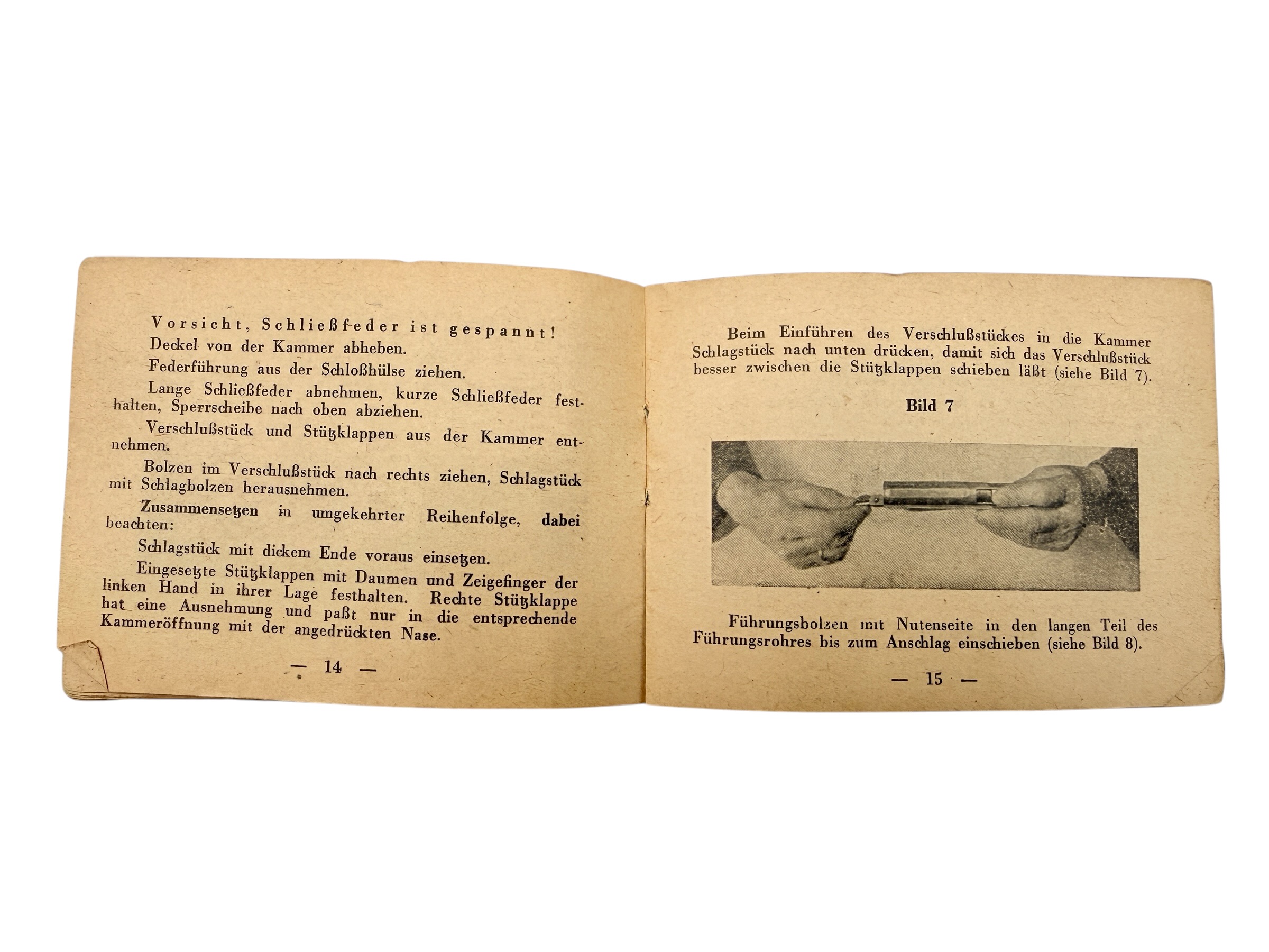Original WWII German Karabiner 43 K43 Sniper Rifle 4x Scope Manual D 1865/2 1944 - Afbeelding 12
