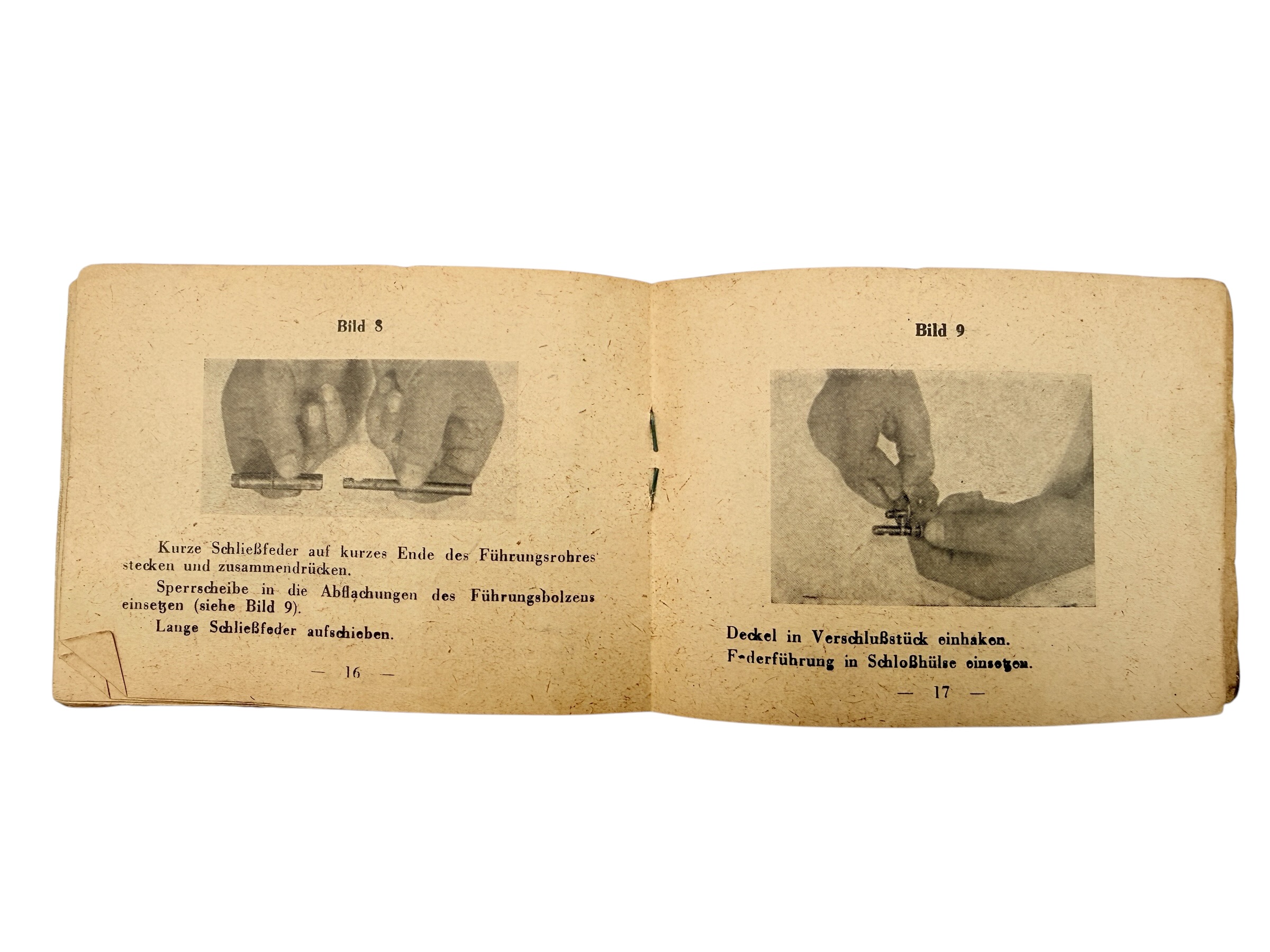 Original WWII German Karabiner 43 K43 Sniper Rifle 4x Scope Manual D 1865/2 1944 - Afbeelding 13