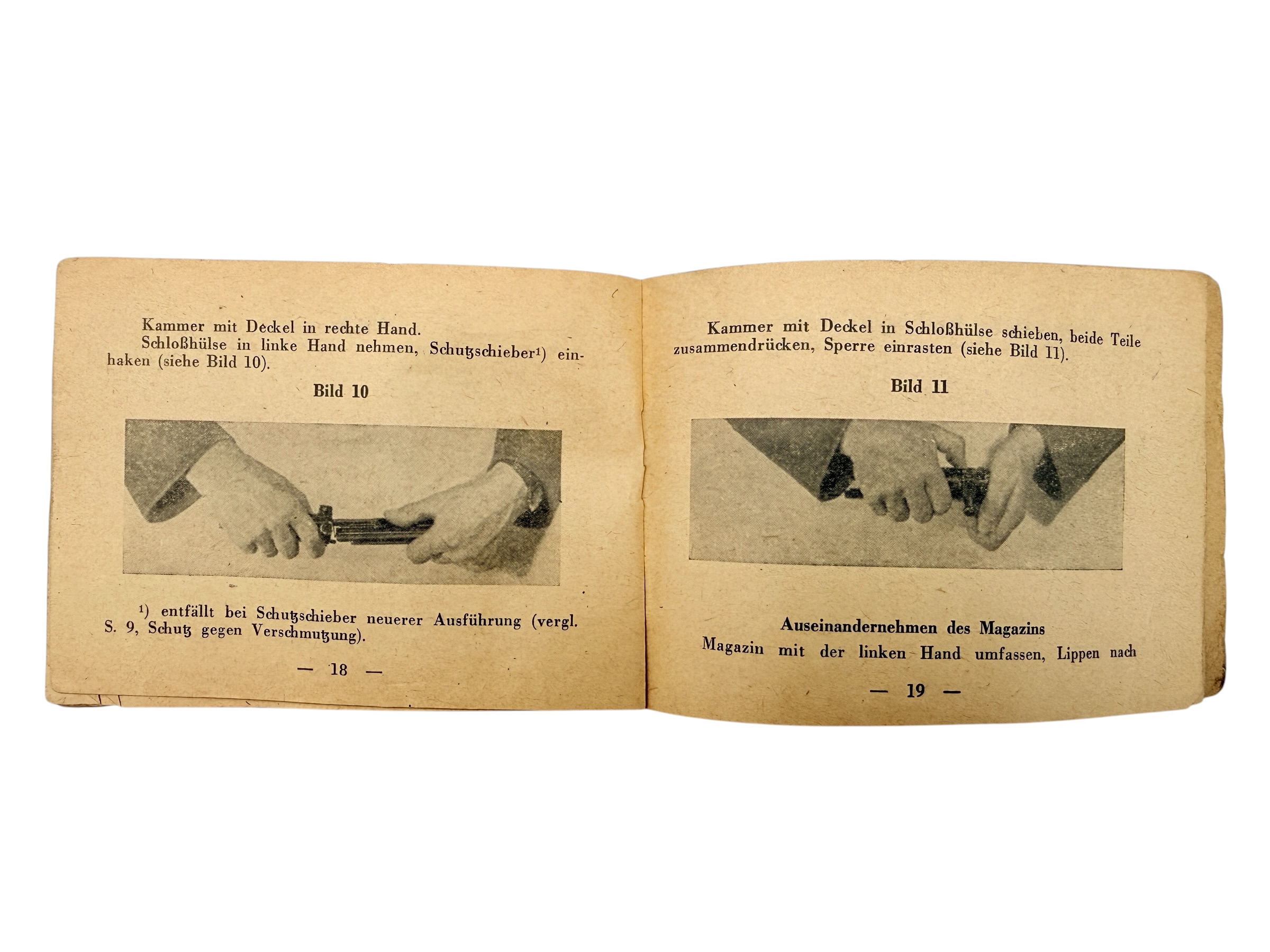 Original WWII German Karabiner 43 K43 Sniper Rifle 4x Scope Manual D 1865/2 1944 - Afbeelding 14
