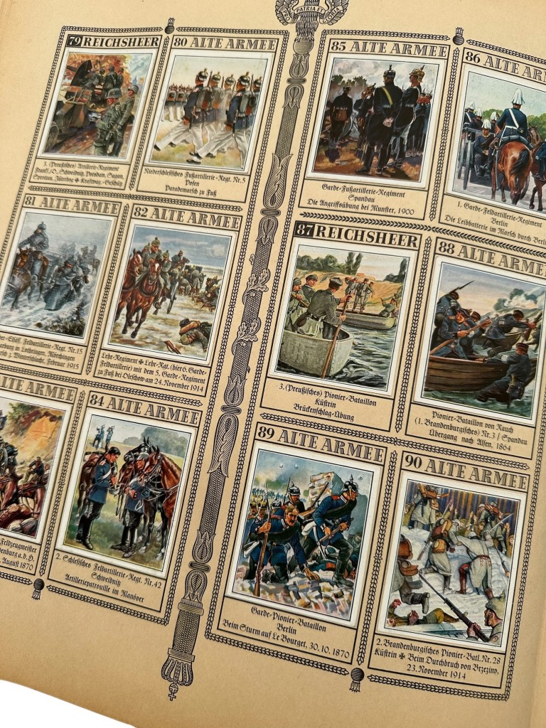 Original Pre-WWII German Das Reichsheer und seine Tradition Complete Cigarette Card Album 328 Cards - Afbeelding 13
