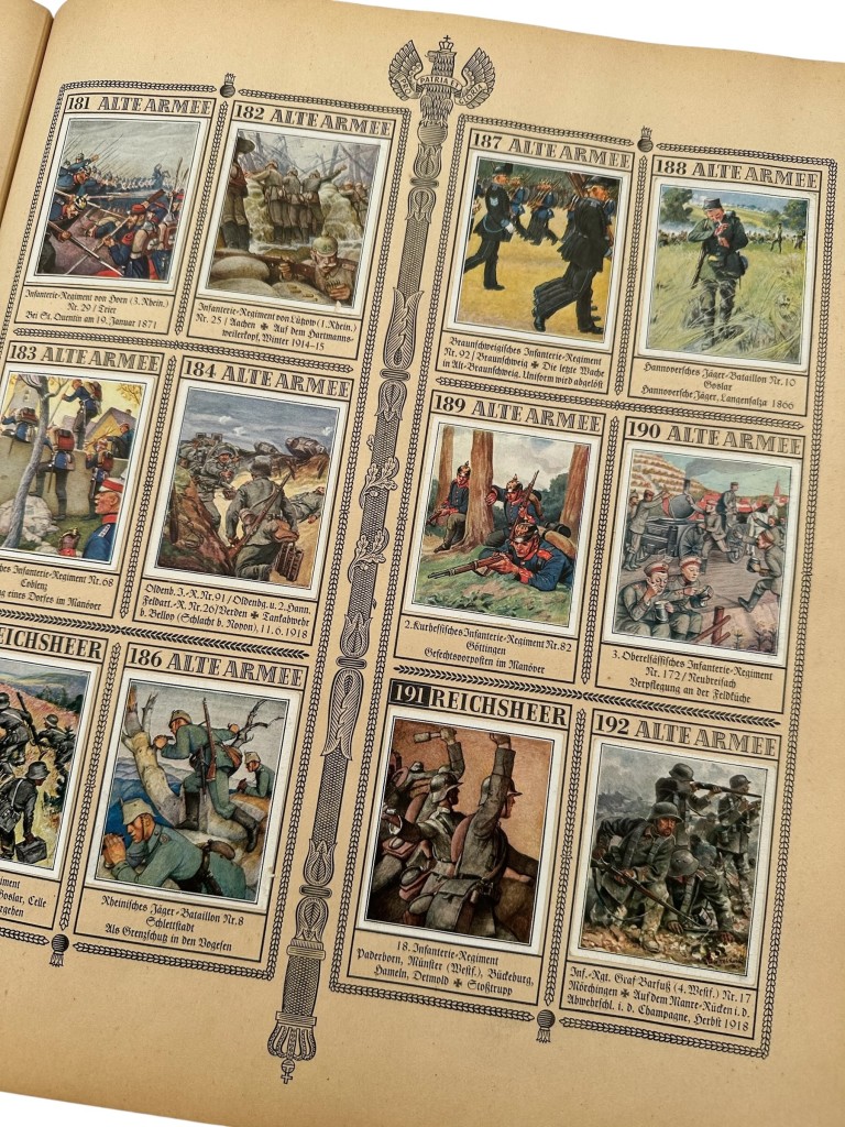 Original Pre-WWII German Das Reichsheer und seine Tradition Complete Cigarette Card Album 328 Cards - Afbeelding 12