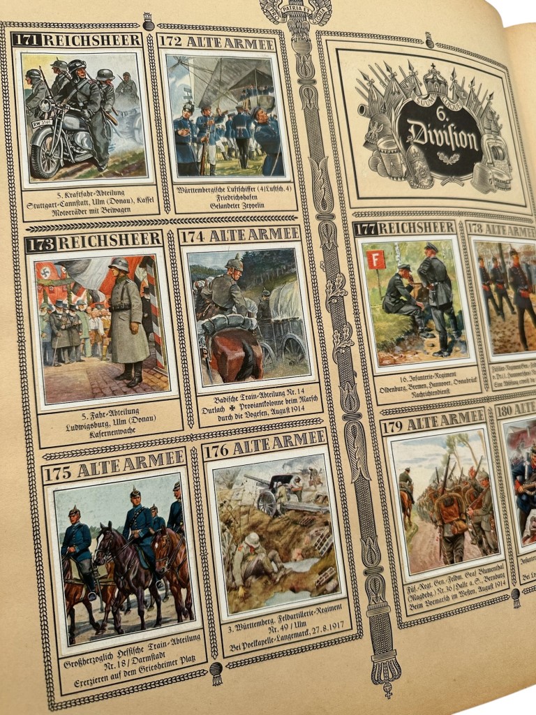 Original Pre-WWII German Das Reichsheer und seine Tradition Complete Cigarette Card Album 328 Cards - Afbeelding 11