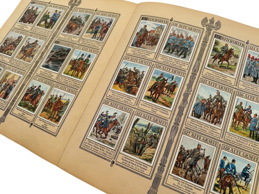 Original Pre-WWII German Das Reichsheer und seine Tradition Complete Cigarette Card Album 328 Cards - Afbeelding 9