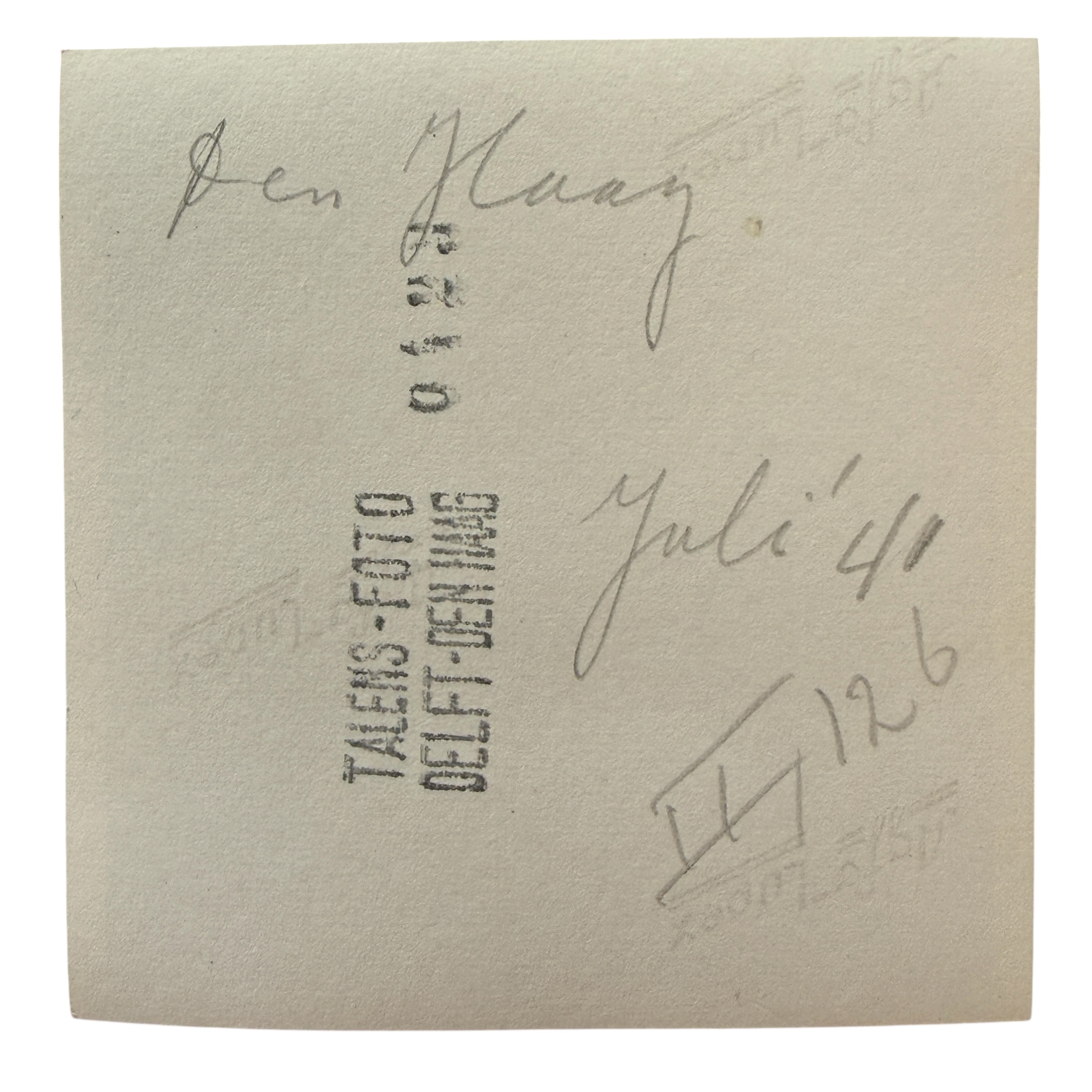 Original WWII German Photo NSB Street Markings The Hague July 1941 - Afbeelding 3