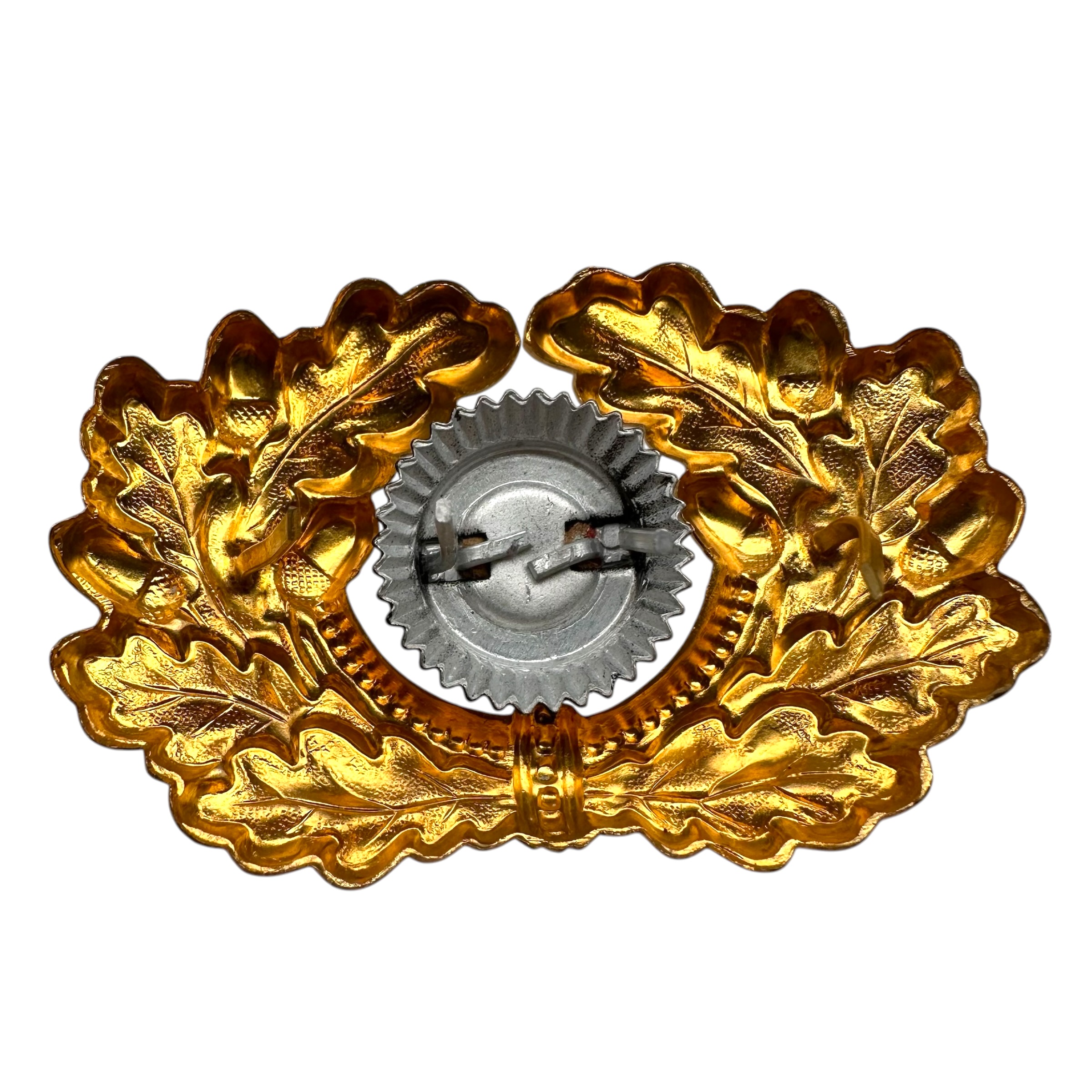 Original WWII German WH Generals visor cap wreath and cockade