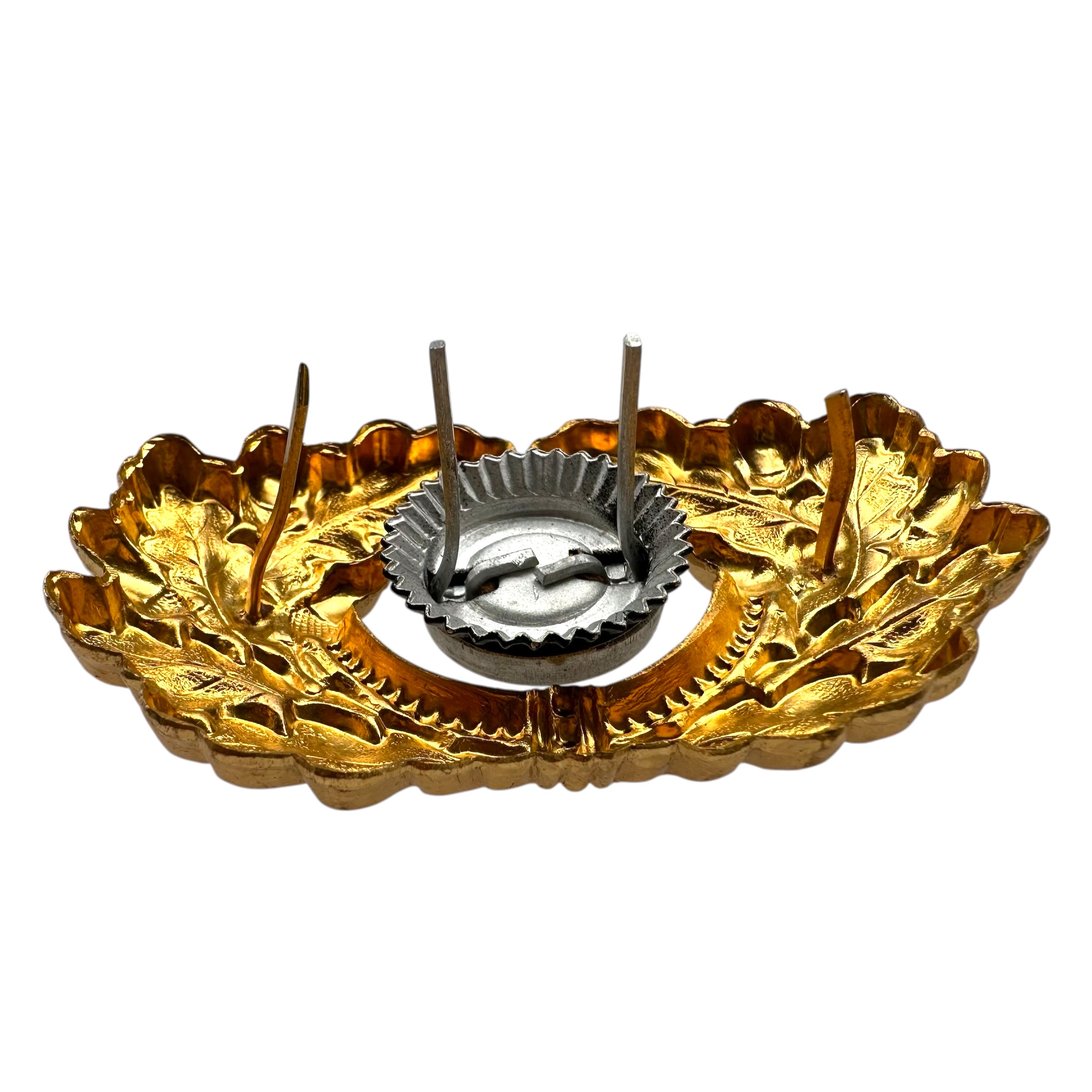 Original WWII German WH Generals visor cap wreath and cockade