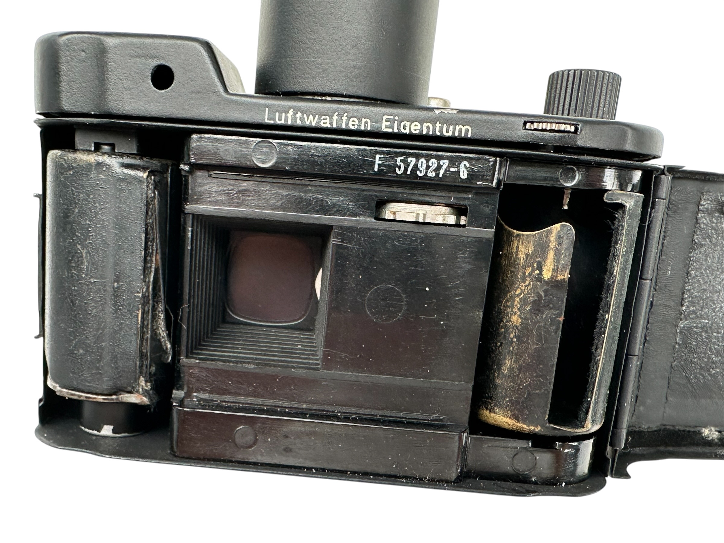 Original WWII German Luftwaffe Camera with Carl Zeiss Jena Biotar and Schneider-Kreuznach Tele-Xenar Lens
