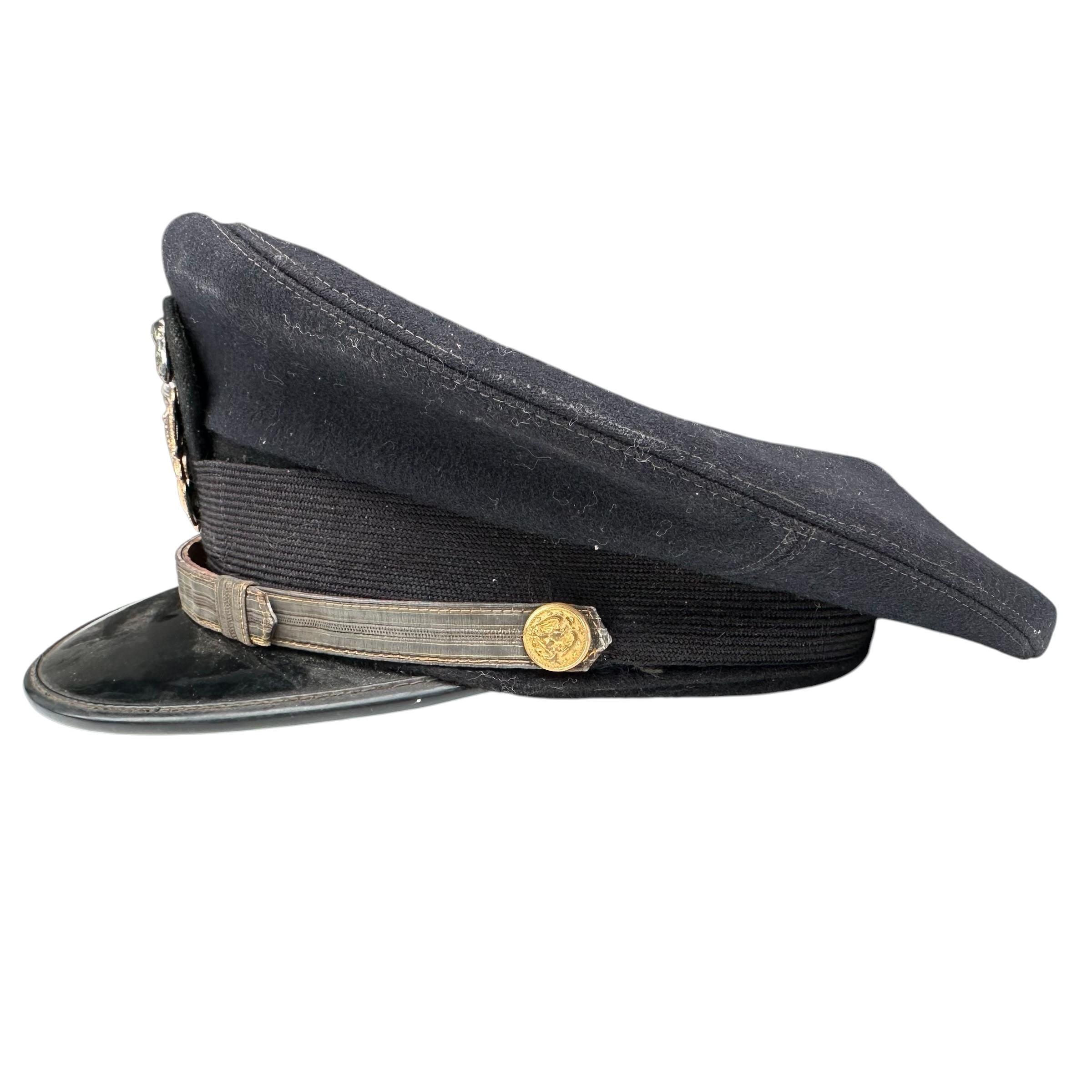 Original US Navy Officer Visor Cap circa 1941-1963 – I. Goldberg & Co. Philadelphia - Afbeelding 4