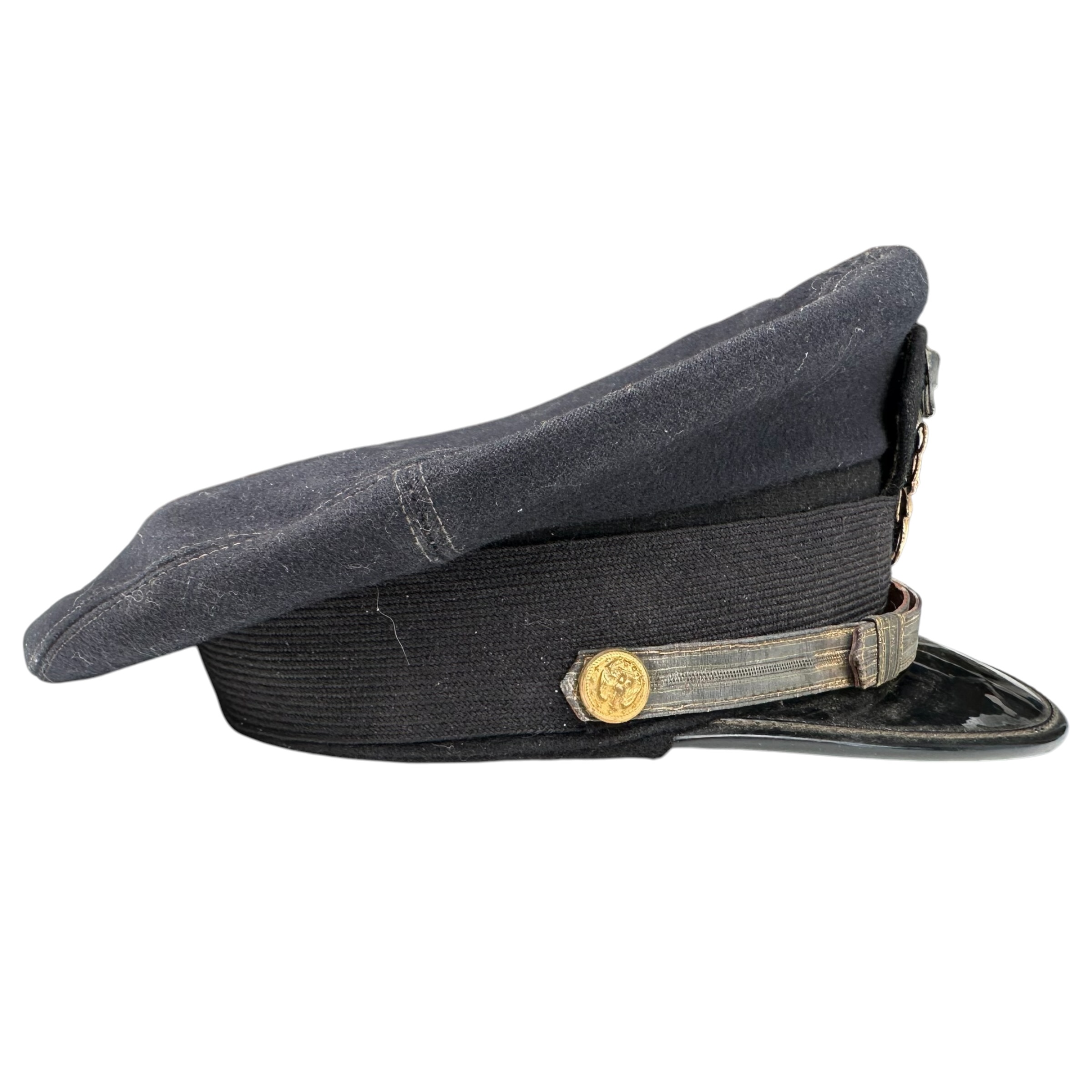 Original US Navy Officer Visor Cap circa 1941-1963 – I. Goldberg & Co. Philadelphia - Afbeelding 3