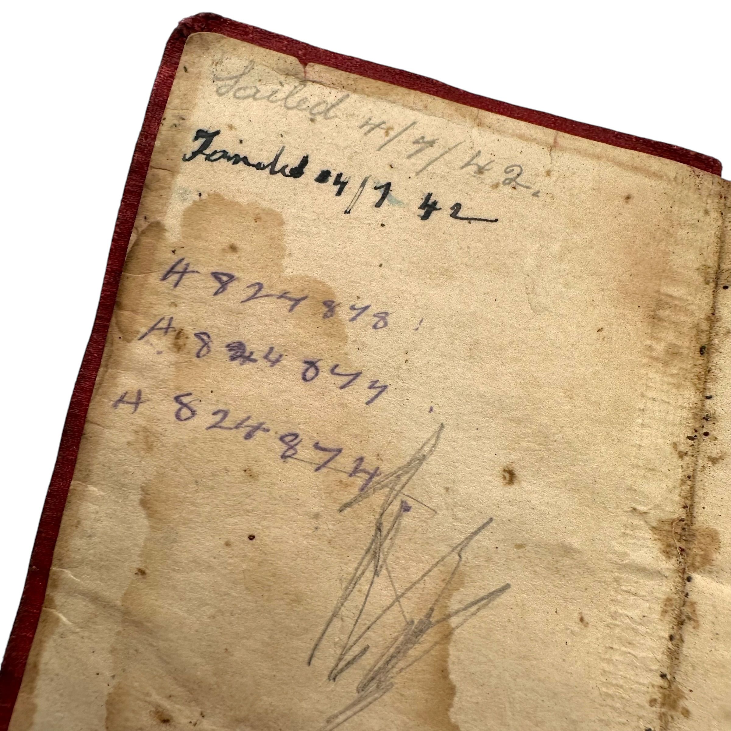Original WWII Australian Soldiers' Pocket Book 1940 – Named 2nd AIF Soldier - Afbeelding 2