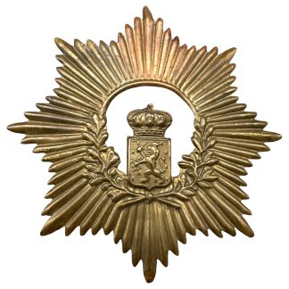 Original 1894 Dutch KNIL helmet plate
