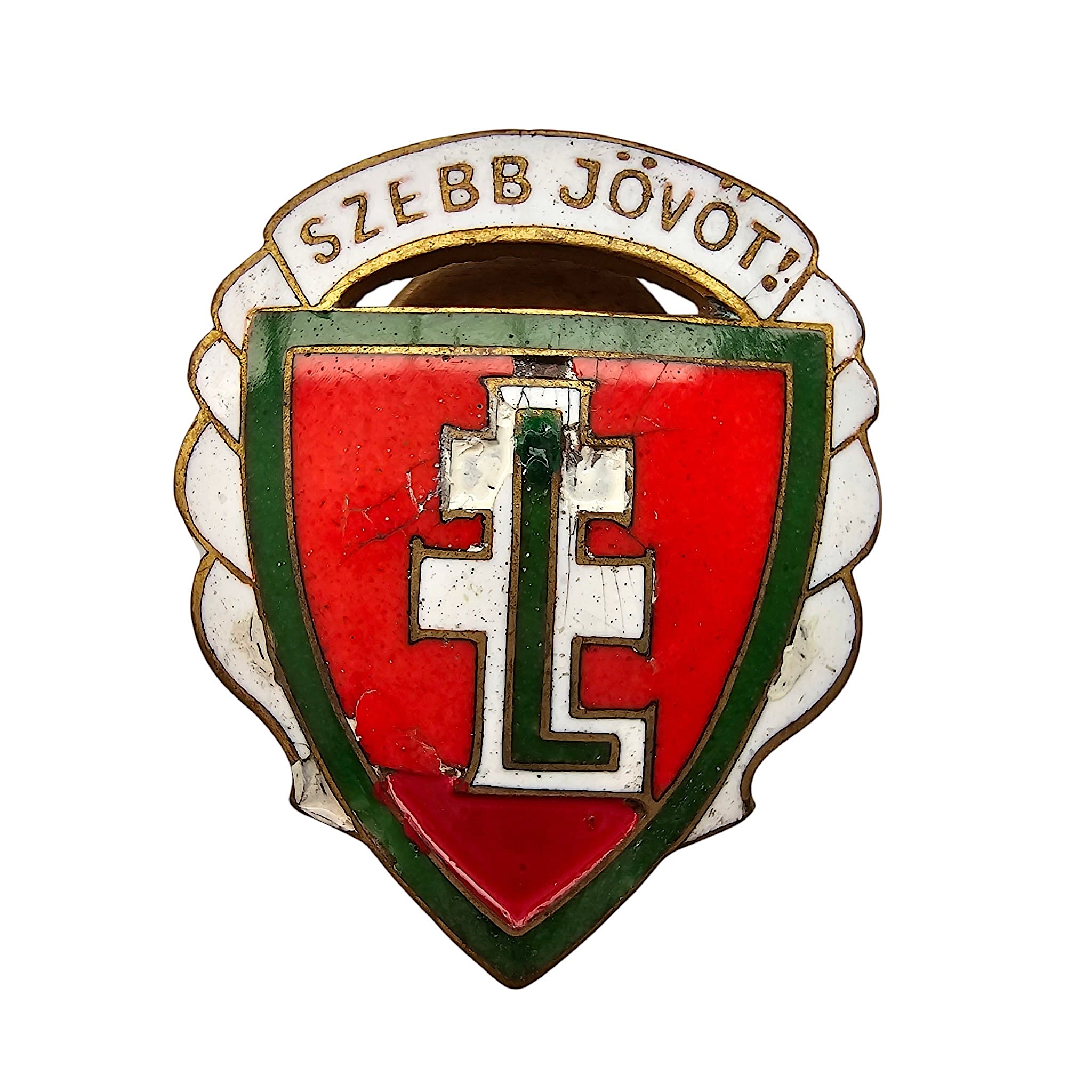 Original 1920-1945 Hungarian Levente Badge 'Szebb Jövőt!' Horthy era