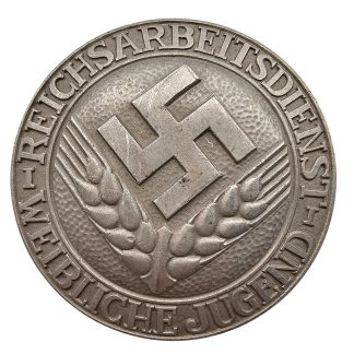 Original 1937 German RADwJ Maidenführerin brooch Paulmann & Crone PuC Lüdenscheid Reichsarbeitsdienst weibliche Jugend badge