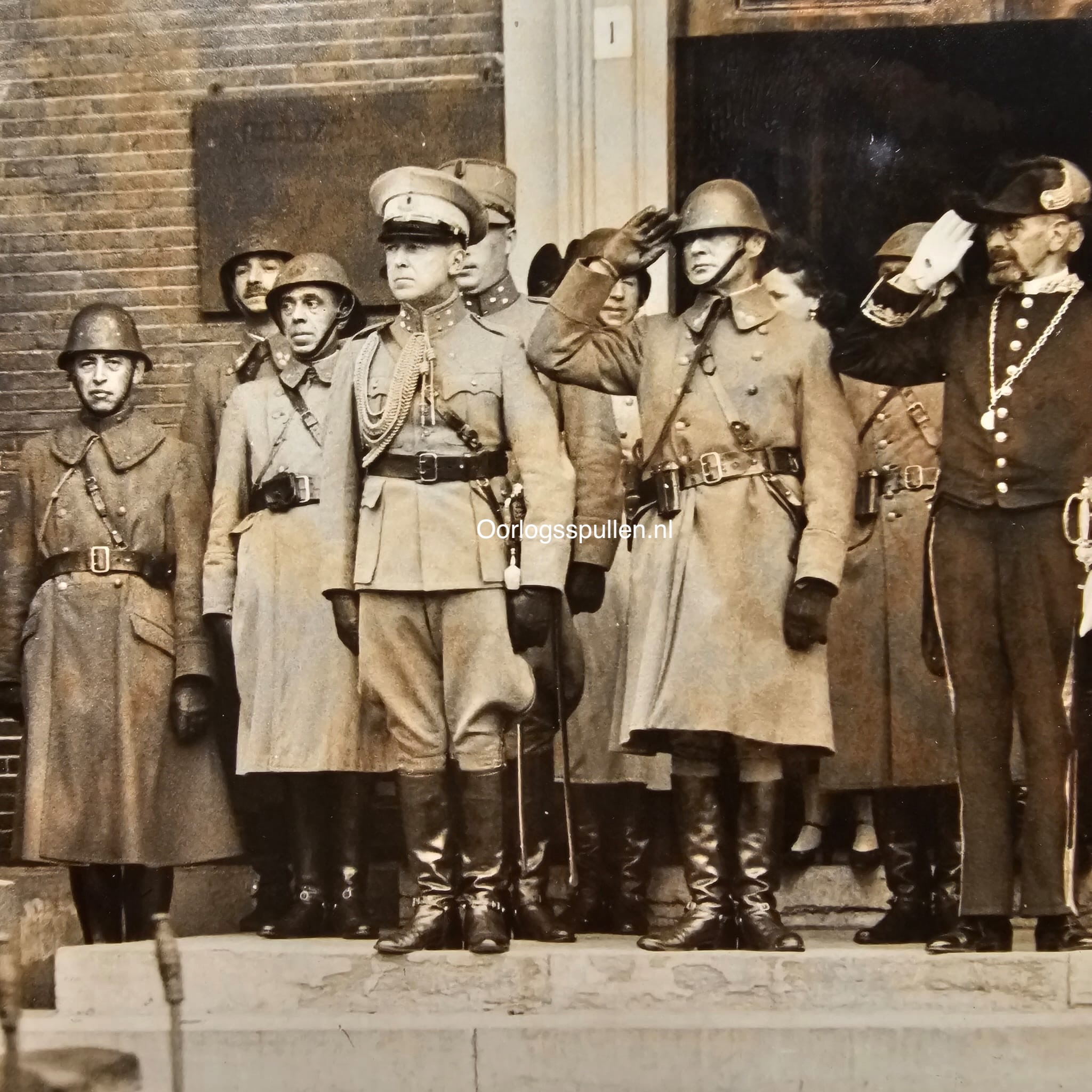 Original 1938 Dutch Army Major General A.R. van der Bent – Field Artillery Parade Harderwijk – Photo