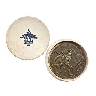 Original WWII 1940 Dutch Stichting Rotterdam 1939 Bronze Medal by Han Richters in Original Koninklijke Begeer Box