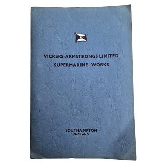 Original 1940s Vickers-Armstrongs Supermarine Spitfire Mk.22 Factory Specification No. 480 with technical drawings and photographs