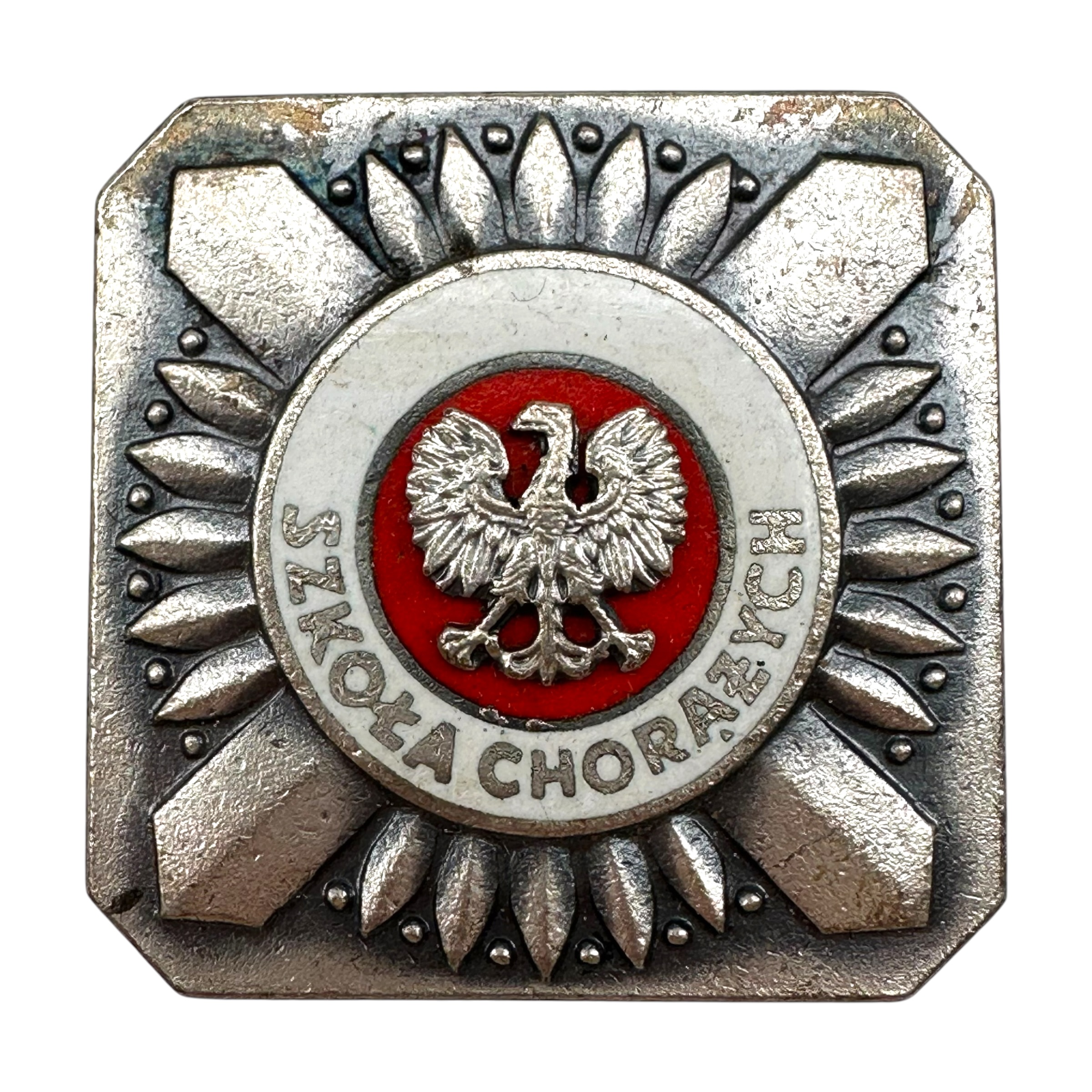 Original Cold War Polish Military School Radio Engineering Qualification Badge