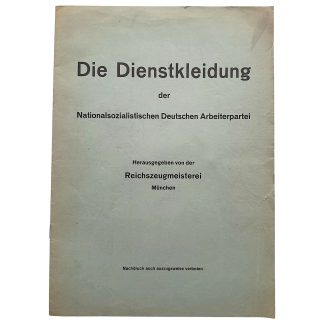 Original German NSDAP RZM 'Die Dienstkleidung' Uniform Regulations Brochure 1934 – SA SS HJ NSKK DAF