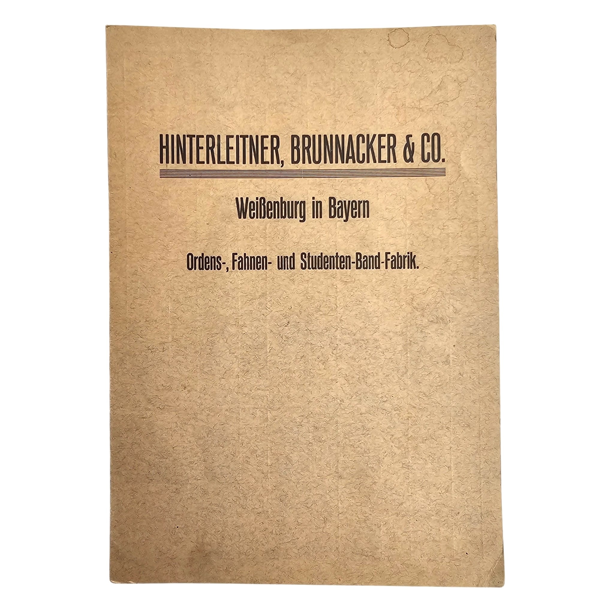 Original German Pre-WWII / WWII Hinterleitner Brunnacker & Co. Medal Ribbon Sample Card