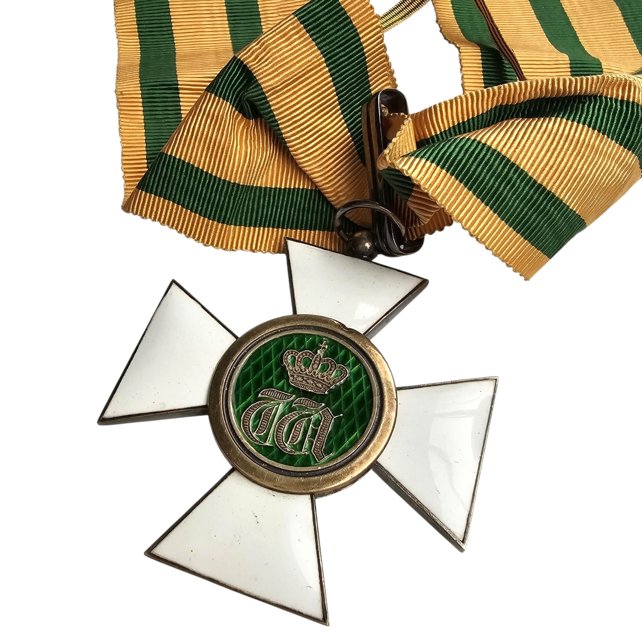 Original Luxembourg Commander's Neck Cross of the Order of the Oak Crown