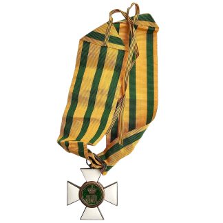 Original Luxembourg Commander's Neck Cross of the Order of the Oak Crown