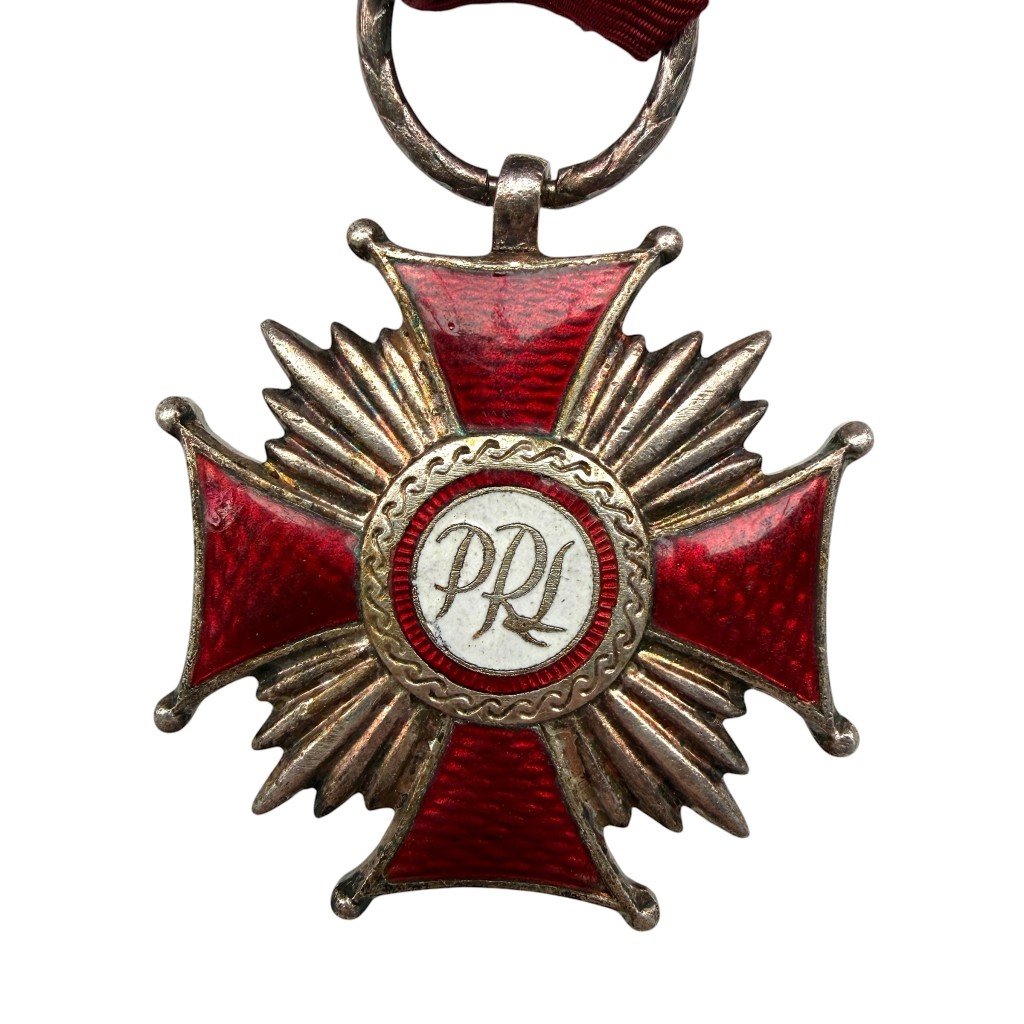 Original Polish Silver Cross of Merit Krzyż Zasługi Medal