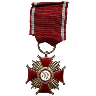 Original Polish Silver Cross of Merit Krzyż Zasługi Medal