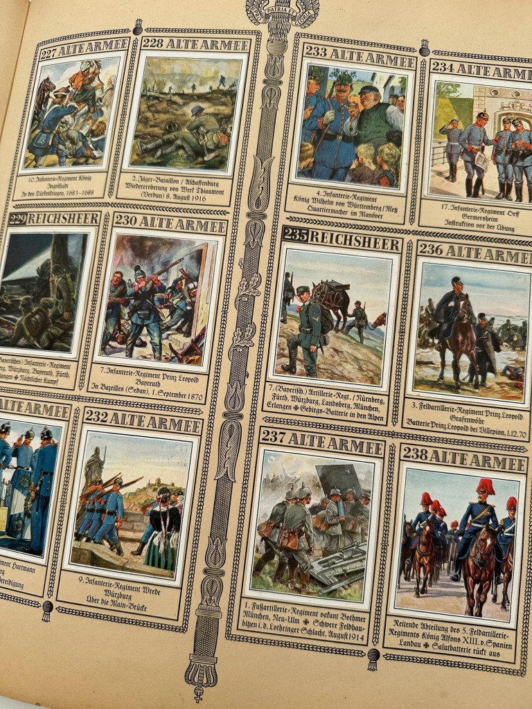 Original Pre-WWII German Das Reichsheer und seine Tradition Complete Cigarette Card Album 328 Cards
