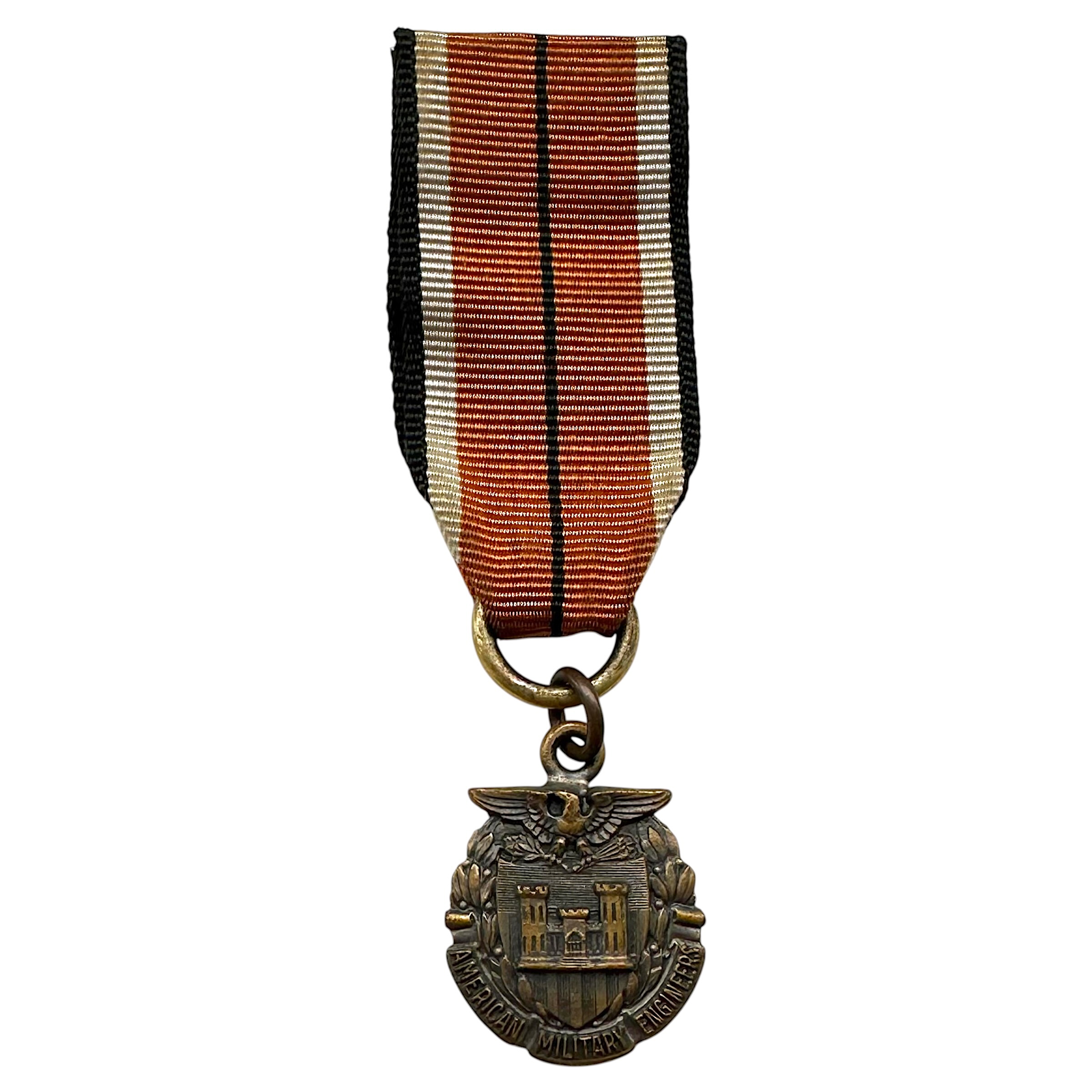 Original Society of American Military Engineers Miniature Medal with Ribbon