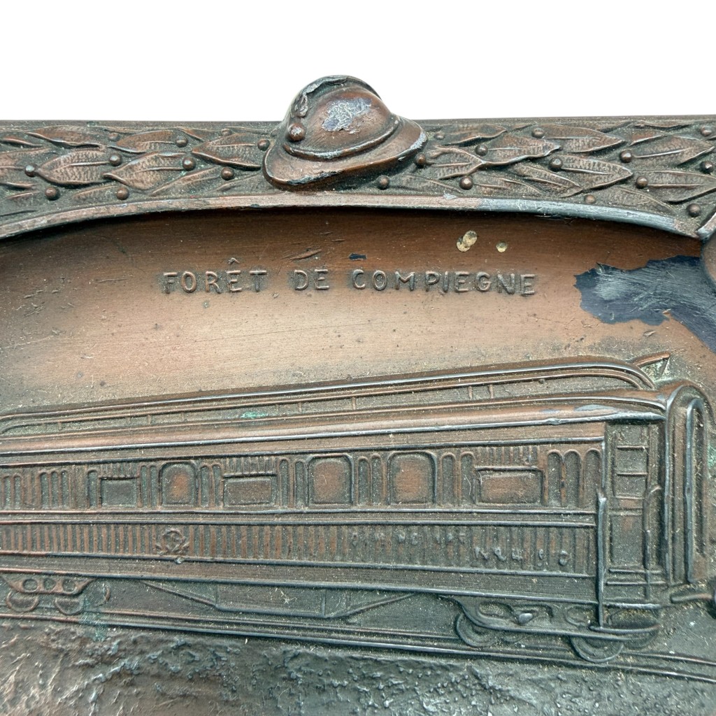Original WW1 French Army Compiègne Armistice Railway Car Ashtray – 11 November 1918