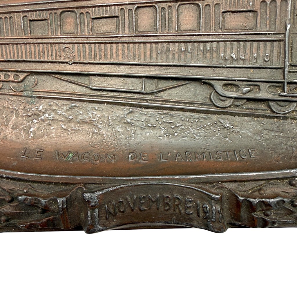 Original WW1 French Army Compiègne Armistice Railway Car Ashtray – 11 November 1918