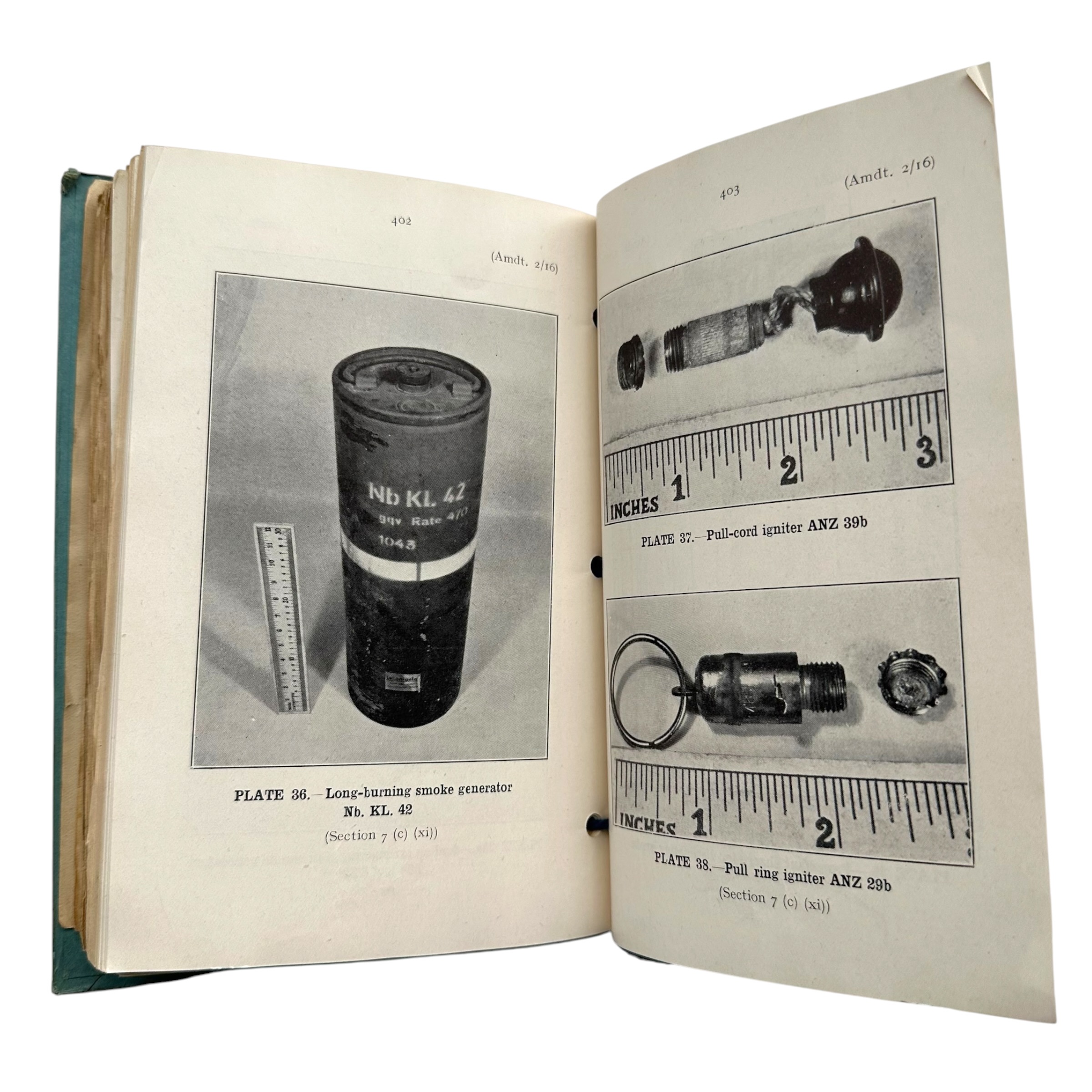 Original WWII British Secret MI10 Intelligence Book 'New Notes on German Chemical Warfare' – War Office 1943