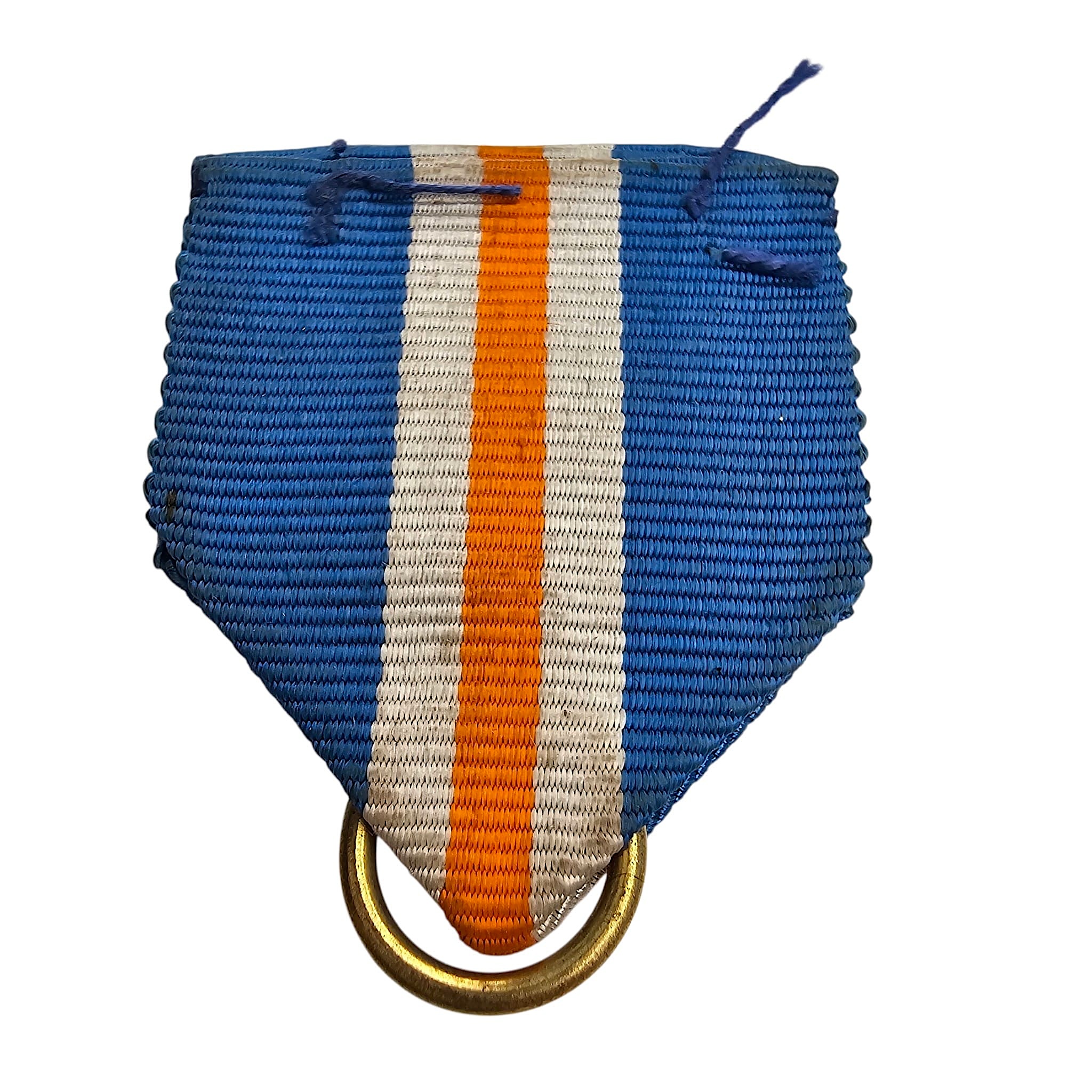 Original WWII Dutch NSB Mussertkruis medal ribbon with ring