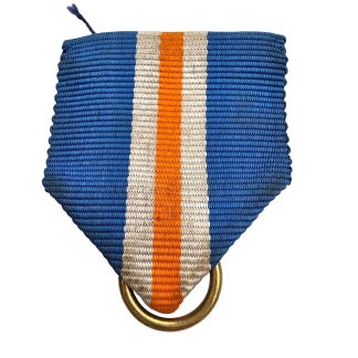 Original WWII Dutch NSB Mussertkruis medal ribbon with ring