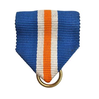 Original WWII Dutch NSB Mussertkruis medal ribbon with ring