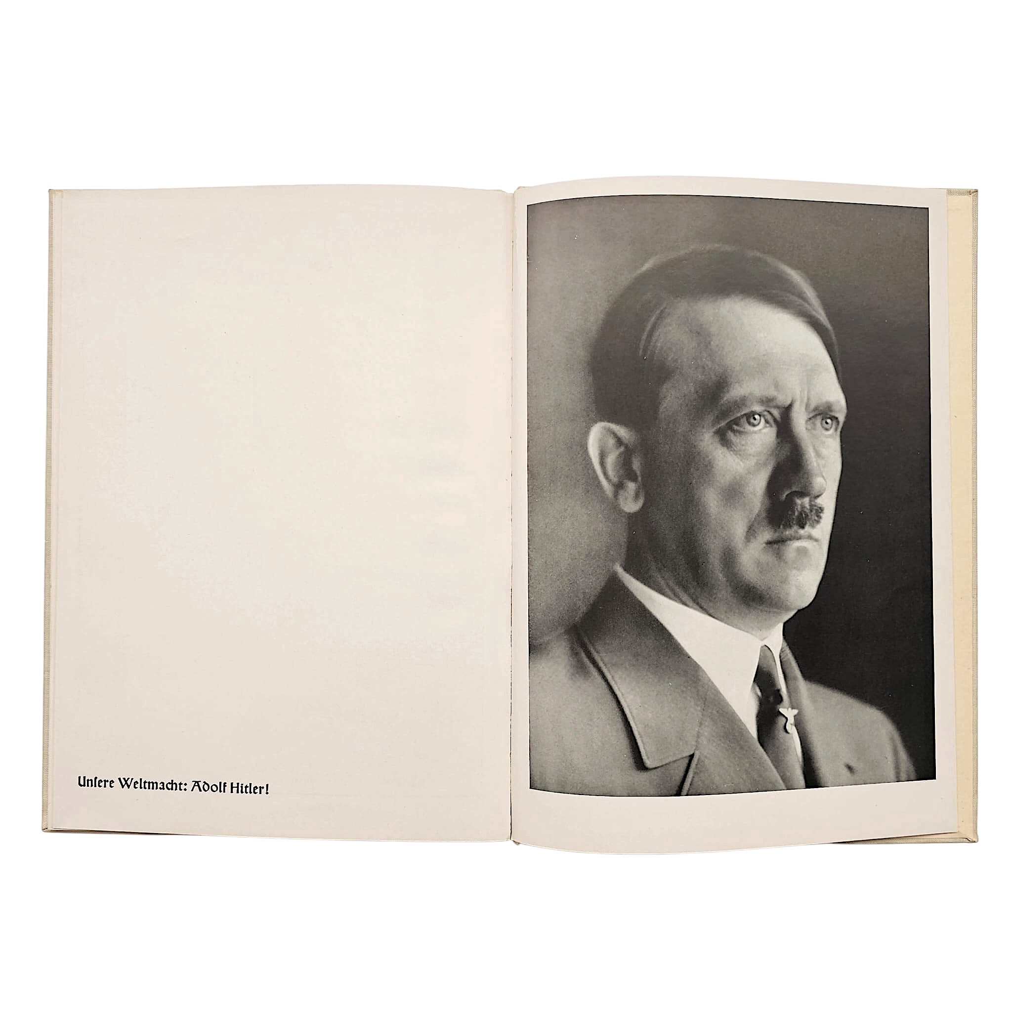 Original WWII German 'Das Antlitz des Führers' Heinrich Hoffmann Adolf Hitler Photo Book 1939