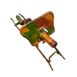 Original WWII German Elastolin Camouflage Toy Cannon