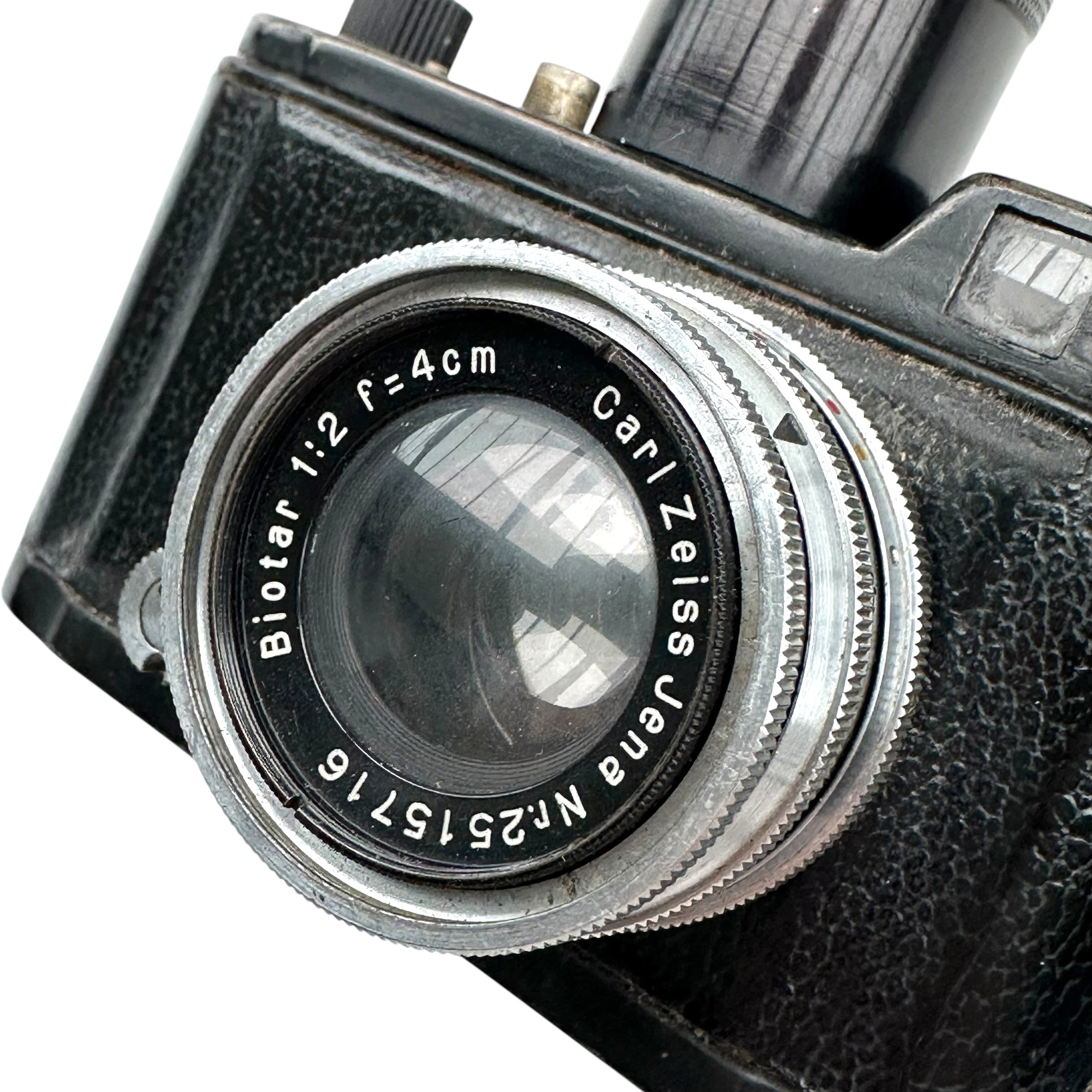 Original WWII German Luftwaffe Robot II Camera with Carl Zeiss Biotar and Schneider-Kreuznach Telephoto Lens