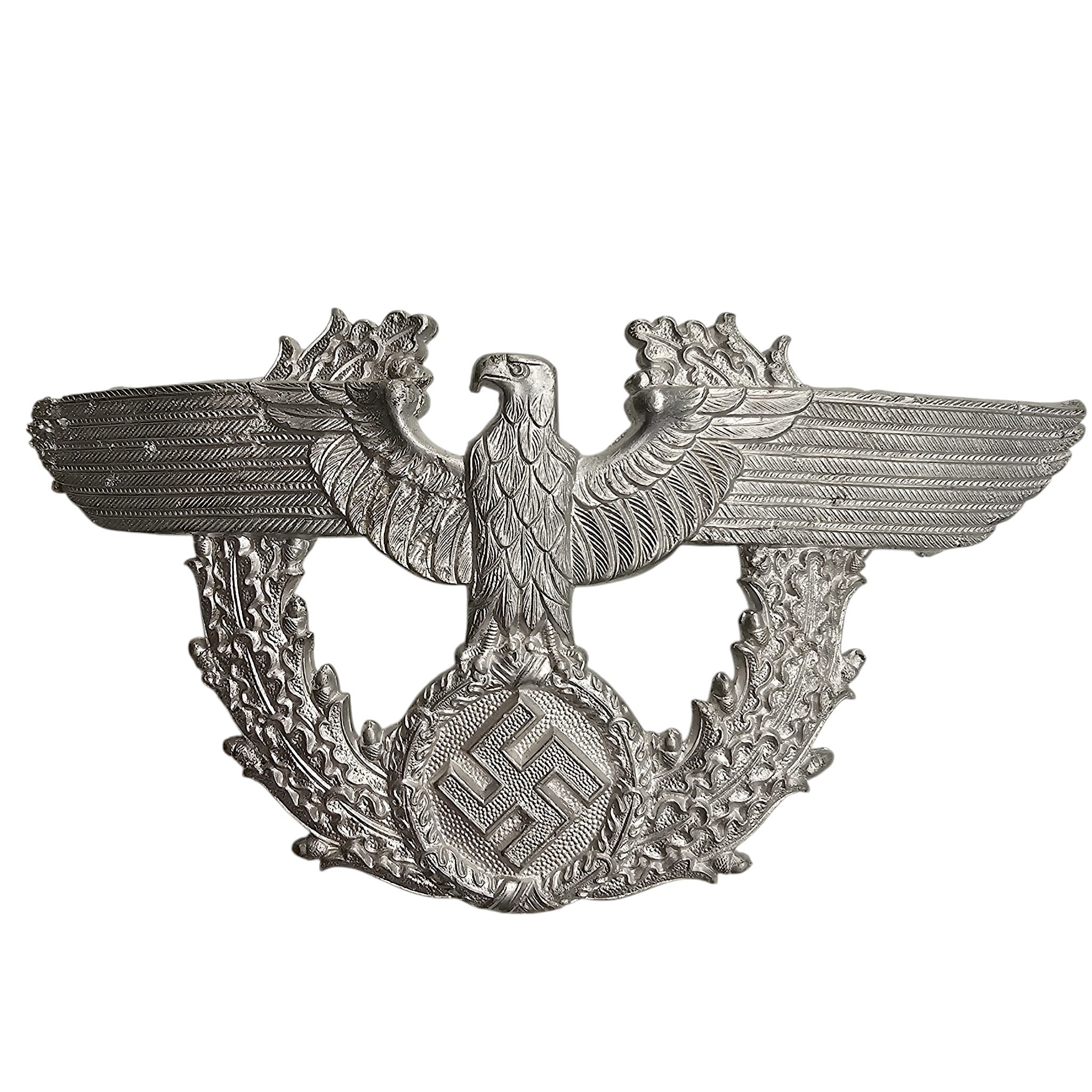 Original WWII German Polizei Tschako metal insignia